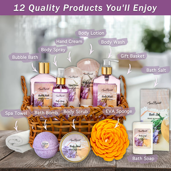 Spa Gift Baskets for Women (Set 4)