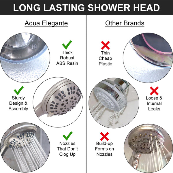 6 Function Handheld Shower Head