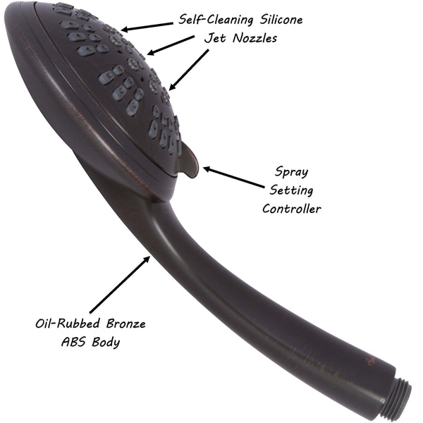 6 Function Handheld Shower Head