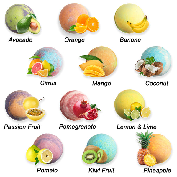 Tropical Fruit Scented Bath Bombs