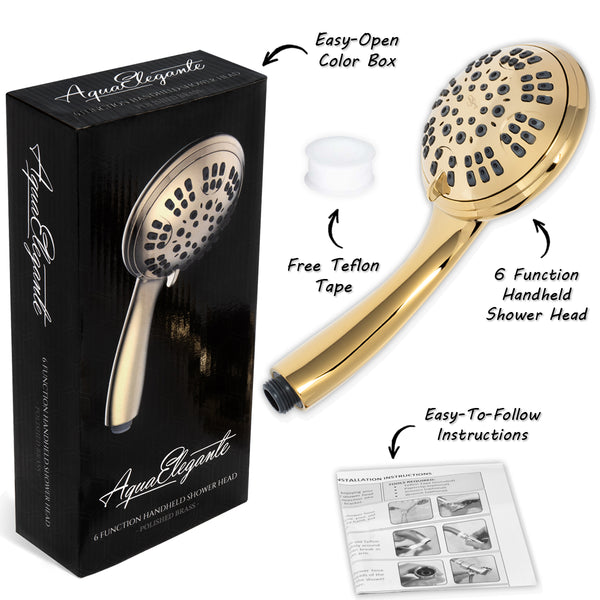 6 Function Handheld Shower Head