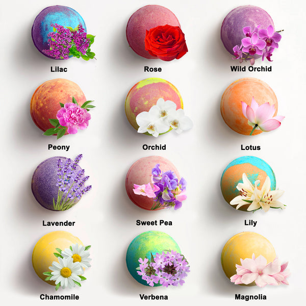 Flower Bath Bombs Gift Set