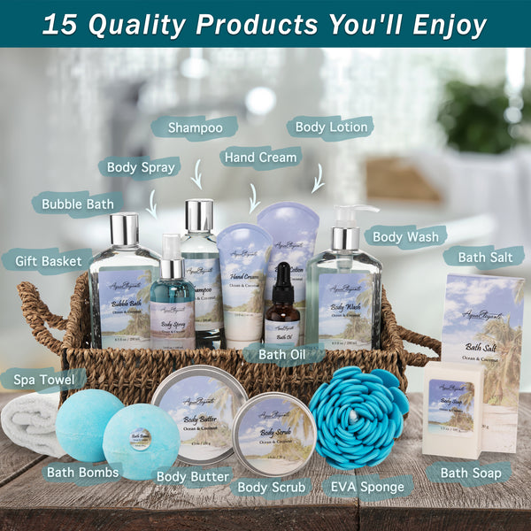 Spa Gift Baskets for Women (Set 6)
