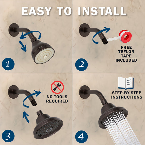 Massage & Mist Shower Head