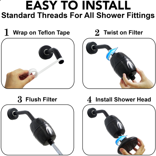 High Pressure Shower Head & Filter