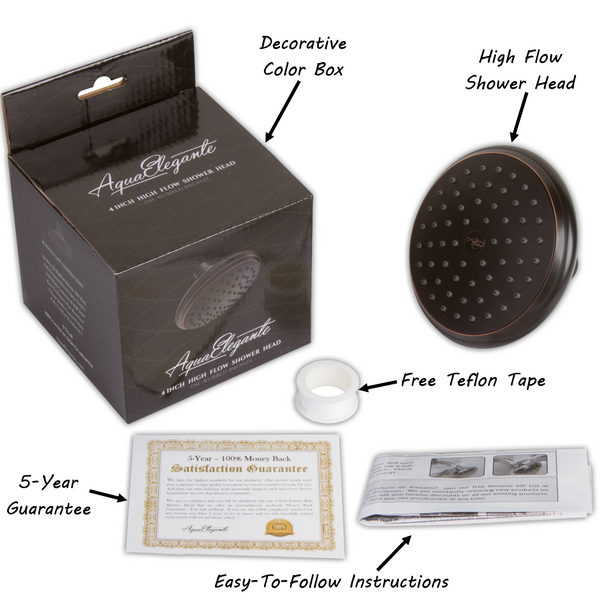 4 Inch High Flow Shower Head