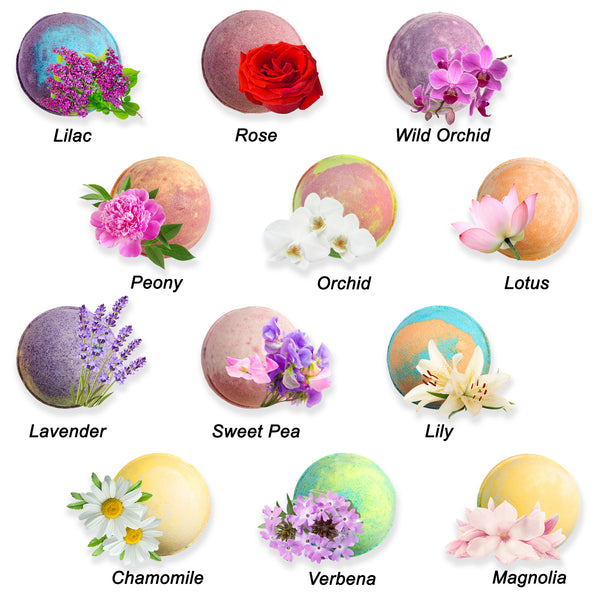 Flower Bath Bombs Gift Set