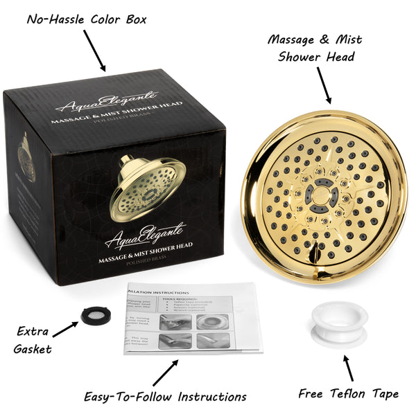 Massage & Mist Shower Head