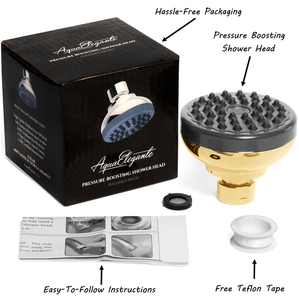 Pressure Boosting Shower Head